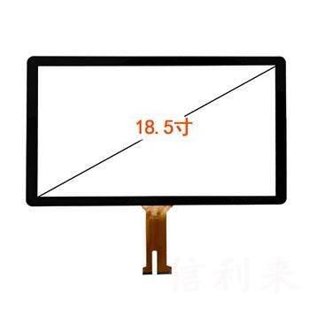18Panel táctil capacitivo proyectivo negro de 0,5 pulgadas