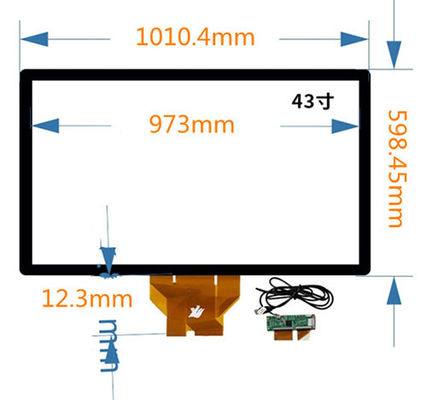 43PCAP Panel táctil 6H Pantalla de pantalla táctil industrial PC