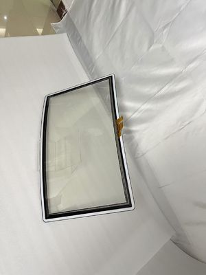 Panel táctil curvado de 32 pulgadas, monitor táctil resistente a los arañazos para dispositivos múltiples