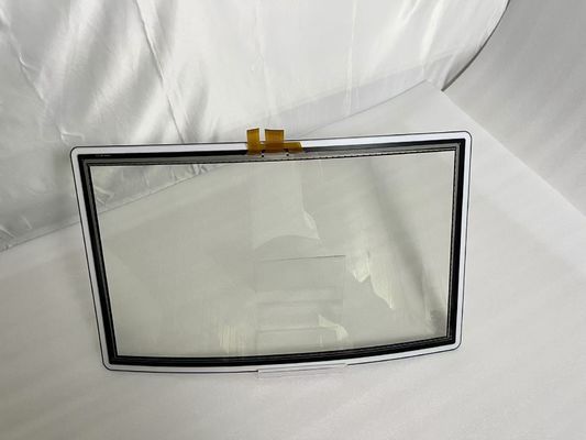 Panel táctil curvado de 32 pulgadas, monitor táctil resistente a los arañazos para dispositivos múltiples
