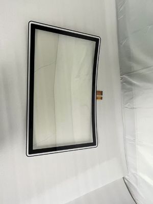 Panel táctil curvado de 32 pulgadas, monitor táctil resistente a los arañazos para dispositivos múltiples