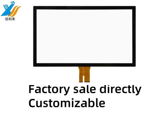 Monitor de pantalla táctil de infrarrojo negro de 43 pulgadas personalizable con amplio rango de temperatura