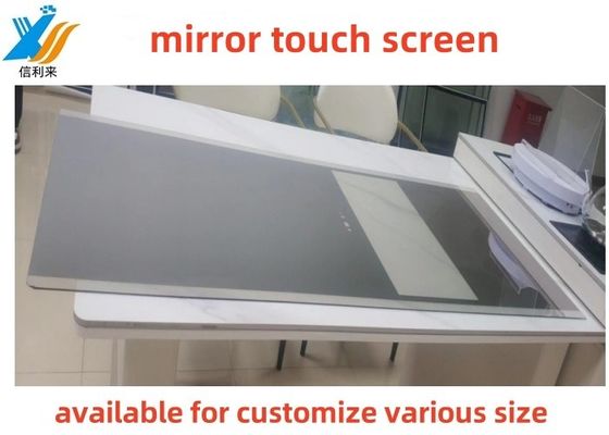 Venta caliente Escreen táctil multi-táctil personalizable capacitivo Smart Mirror LED a prueba de agua Escreen táctil espejo para gimnasio