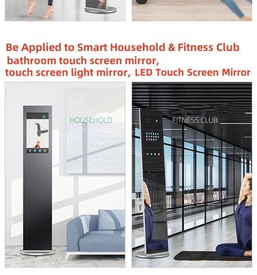 Venta de fábrica Panel de pantalla táctil capacitiva (PCAP) con pantalla táctil multi-tacto personalizable impermeable a aceite Smart Mirror Panel táctil para gimnasio y baño Smart Home Touch Screen Light Mirror
