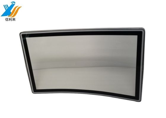 Panel táctil curvado de 32 pulgadas, monitor táctil resistente a los arañazos para dispositivos múltiples