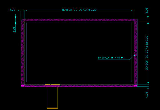 15Panel de pantalla táctil de 6 pulgadas con 10 puntos táctiles 1980*1280 de vidrio para aplicaciones médicas