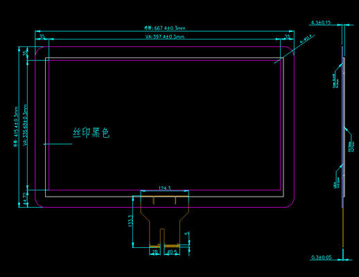 27 pulgadas Pantalla táctil capacitiva con tipo de interfaz USB para interfaces industriales entre humanos y máquinas
