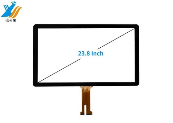 Monitor de pantalla táctil de infrarrojo negro de 43 pulgadas personalizable con amplio rango de temperatura