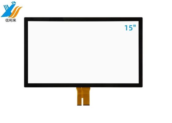 15 pulgadas G + G panel de pantalla táctil múltiple con tecnología capacitiva personalizado resistente al agua resistente al aceite para cajeros automáticos educación hogar inteligente