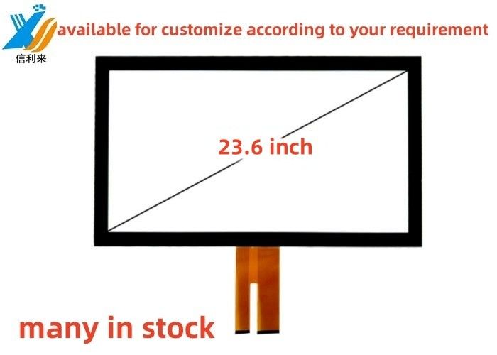 23.6 pulgadas Multi-touch USB proyectado capacitivo (PCAP) GG panel de pantalla táctil LCD led monitor personalizable AR AG AF impermeable a aceite pinto táctil para la educación médica industrial Smart Home Orden de comidas
