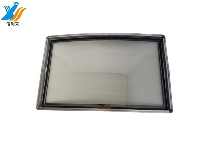Panel de pantalla táctil capacitiva curvada personalizada 32 "impermeable a agua resistente al aceite Anti-UV AR / AF / AG
