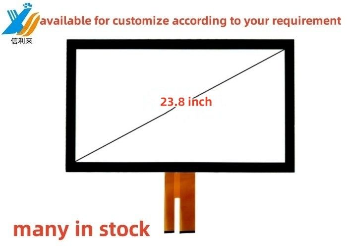 23.8 pulgadas de USB multi-tacto proyectado capacitivo (PCAP) GG GFF panel de pantalla táctil AR AG AF impermeable a la gasolina lápiz táctil pantalla LCD LED monitor personalizado para la venta de venta de la educación médica industrial