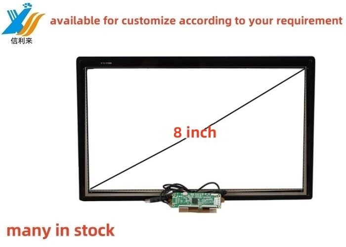 8 pulgadas Multi toque proyectado por USB capacitivo (PCAP) GG GFF ITO panel de pantalla táctil Tft LCD Display LED Monitor personalizado AR AG AF Anti-UV impermeable a aceite guante con lápiz táctil tableta juegos educativos de PC