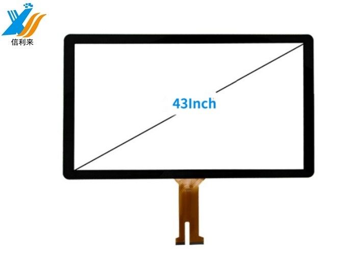 43 pulgadas de pantalla táctil multicapacitativa con un grosor total de 4.3 mm y una vida útil ilimitada